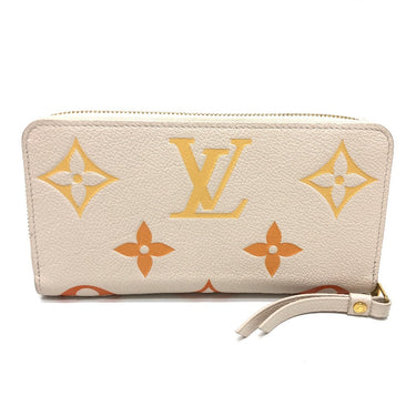 LOUIS VUITTON Long Wallet Purse M80402 Monogram Ann Platt Leather beige Monogram Ann Platt Zippy wallet